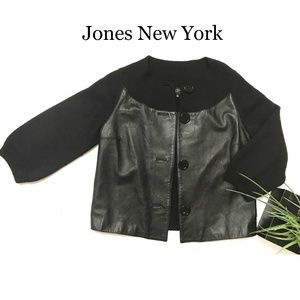 Jones New York women leather jacket